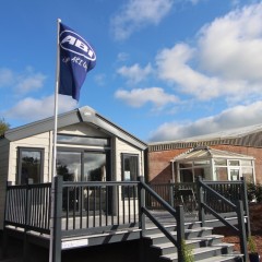 ABI Static caravan with flag waving