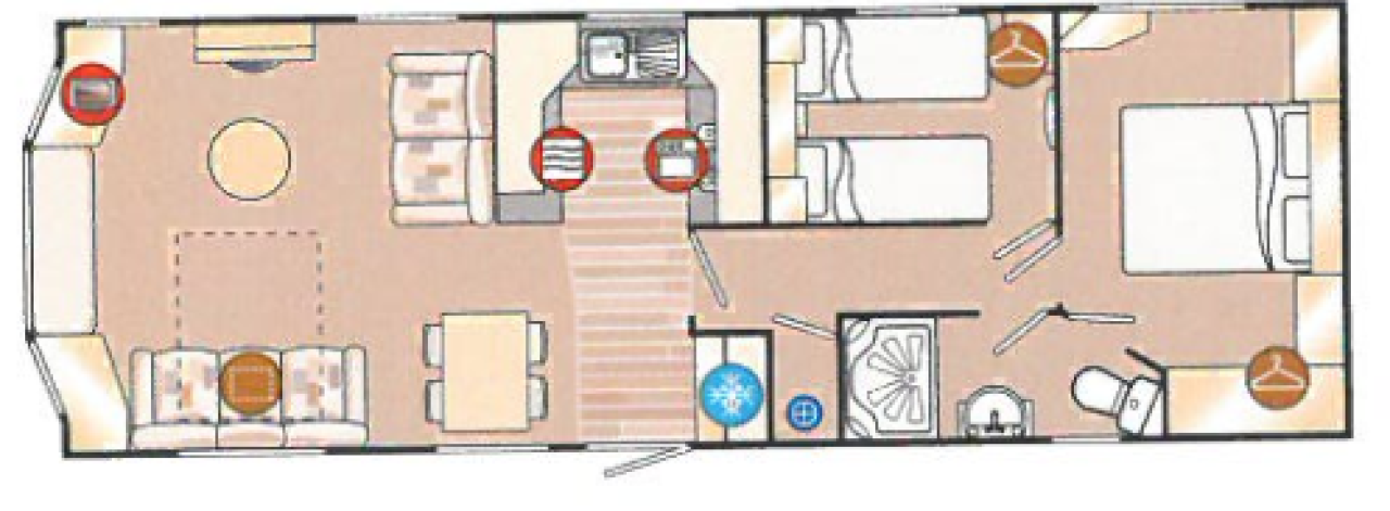 2009 Willerby Salisbury floor plan