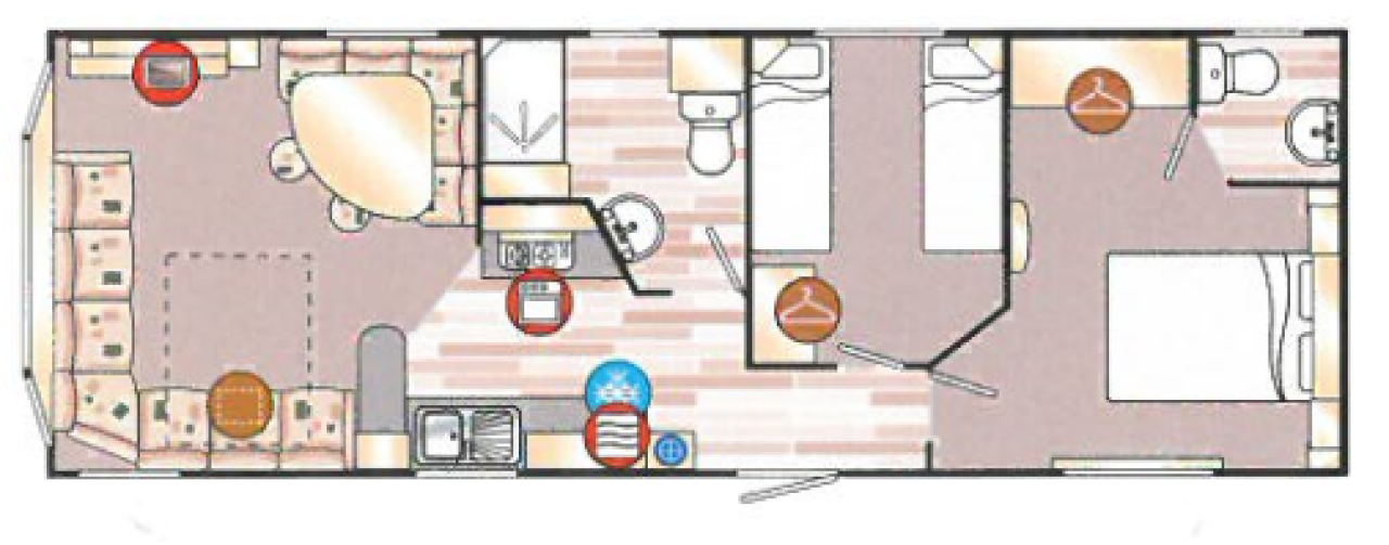 2009 Willerby Rio floor plan