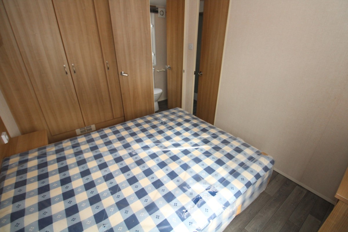 double bed with wardrobe