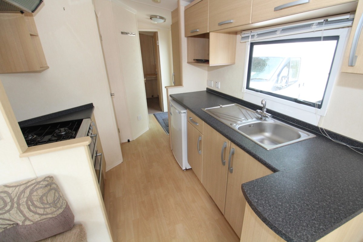 2011 Swift Burgundy kitchen with sink