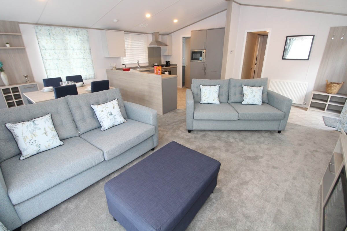 lounge to kitchen in the 2023 Atlas Wisteria Lodge