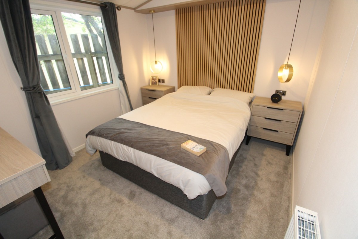 2023 Atlas Lilac Lodge master double bedroom