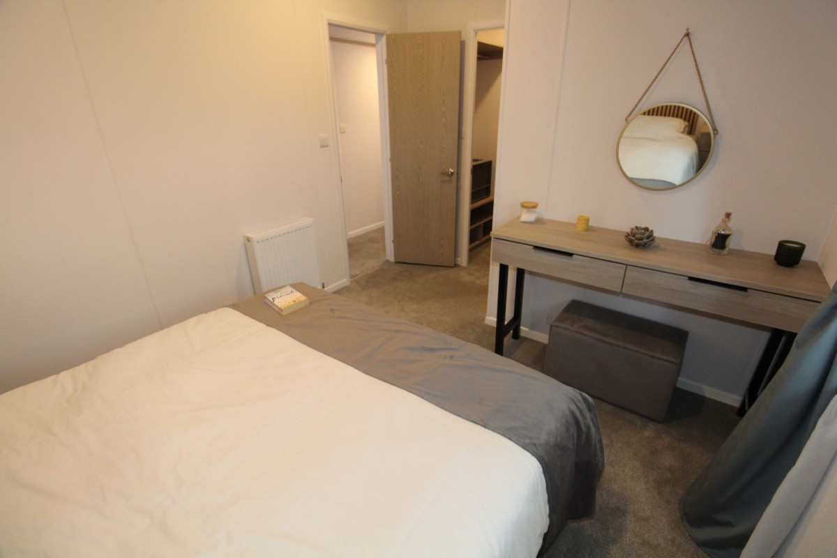 2023 Atlas Lilac Lodge double bedroom to walk in wardrobe