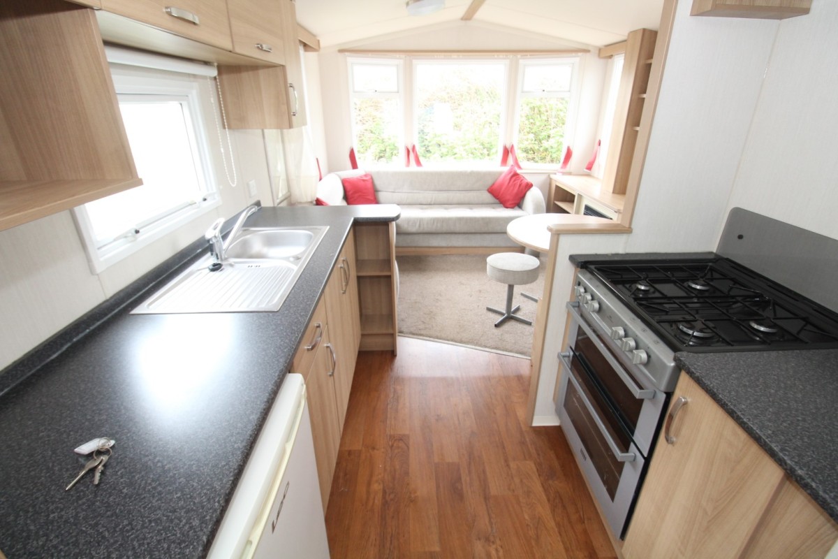 2015 Swift Loire galley style kitchen