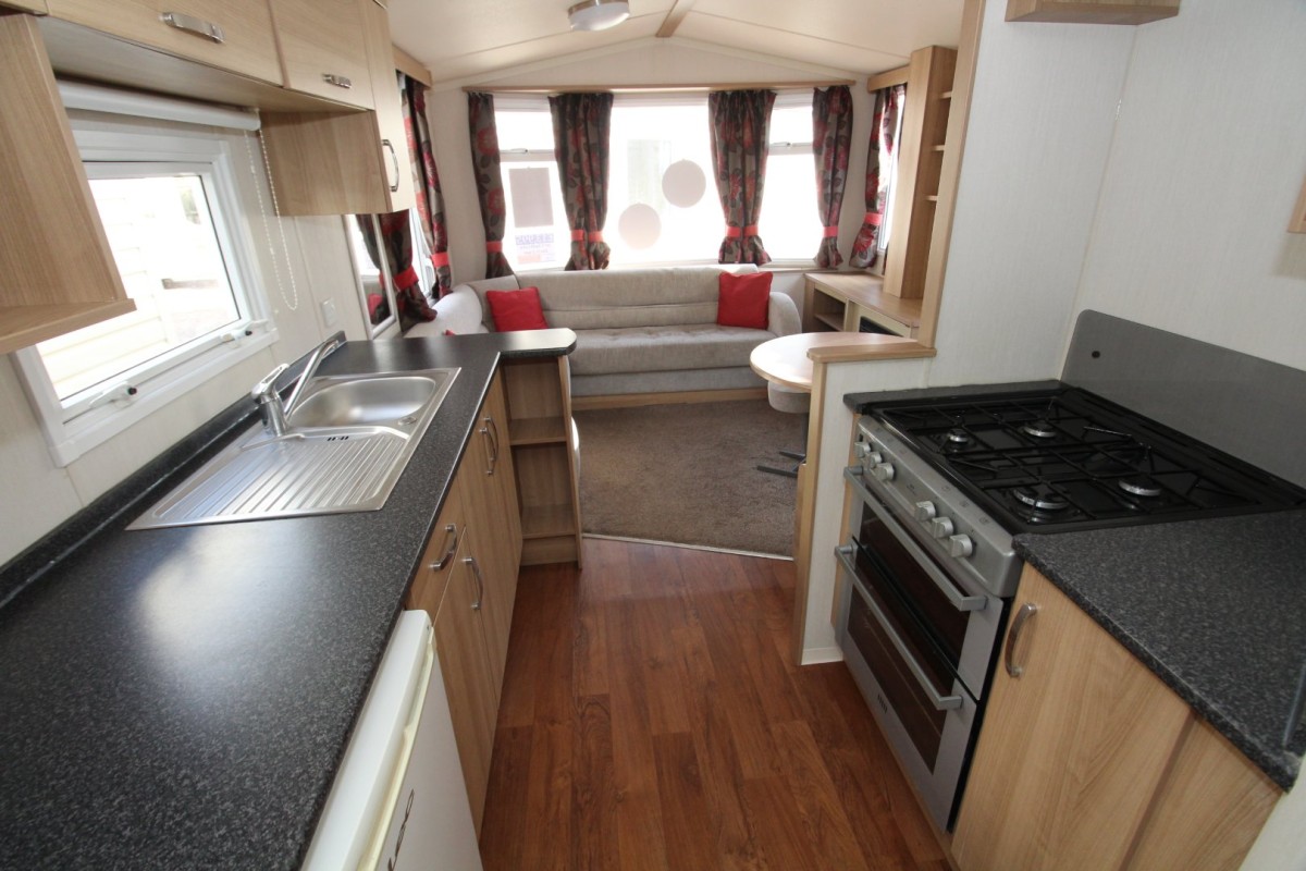 2015 Swift Loire galley style kitchen