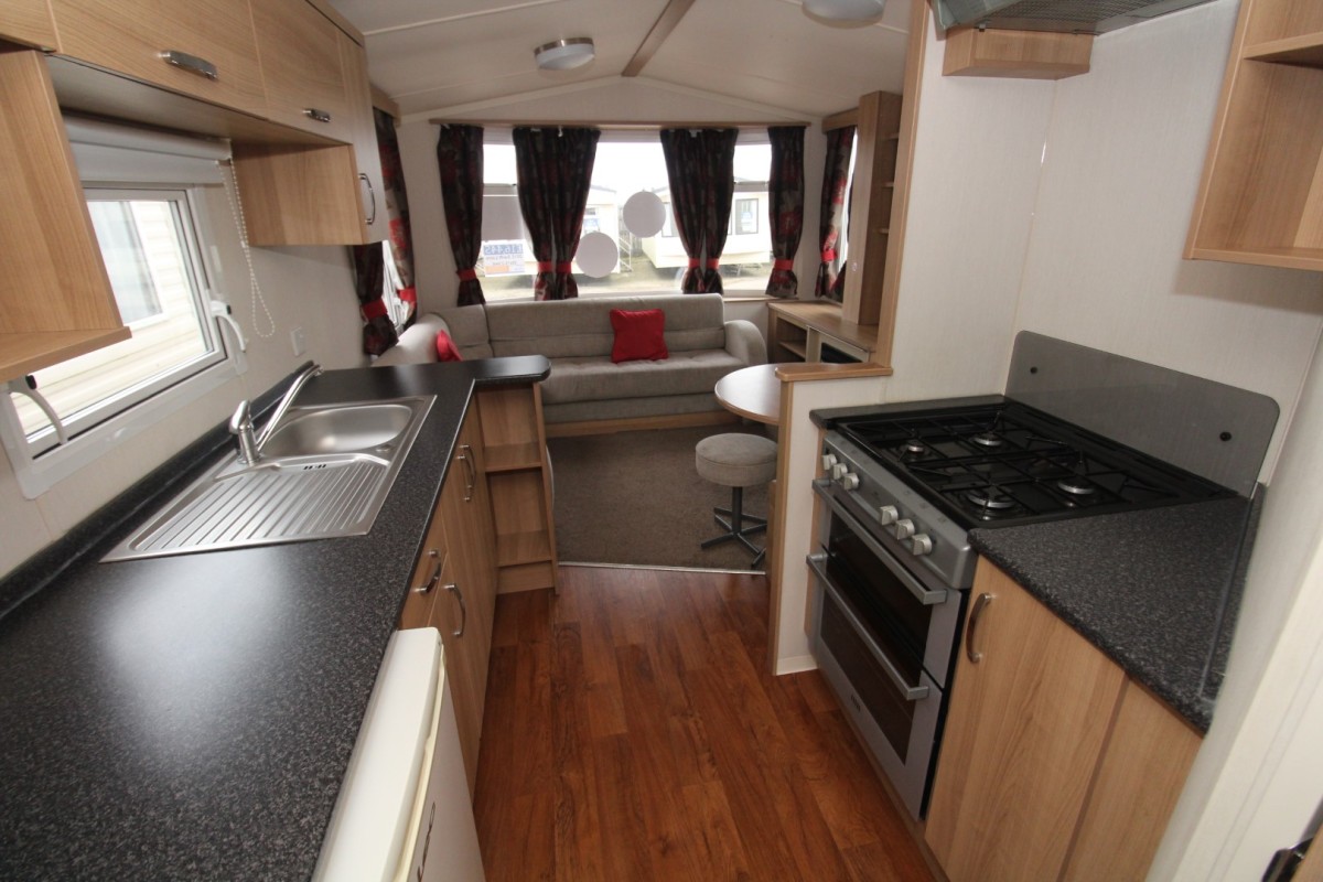 2015 Swift Loire galley style kitchen