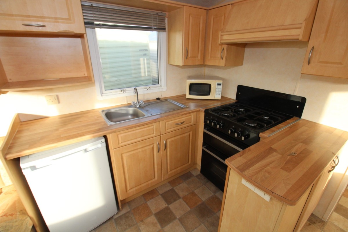kitchen area in the 2007 Willerby Vacation