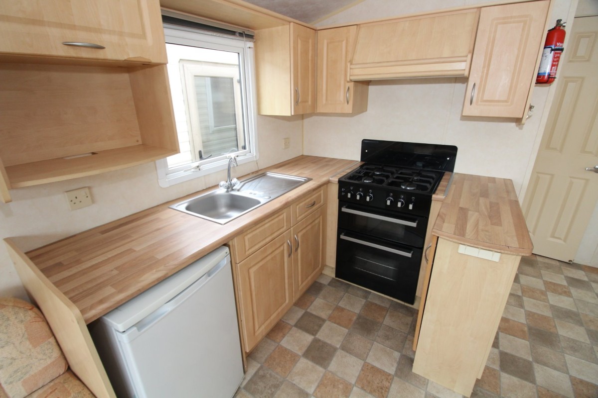 kitchen area in the 2007 Willerby Vacation