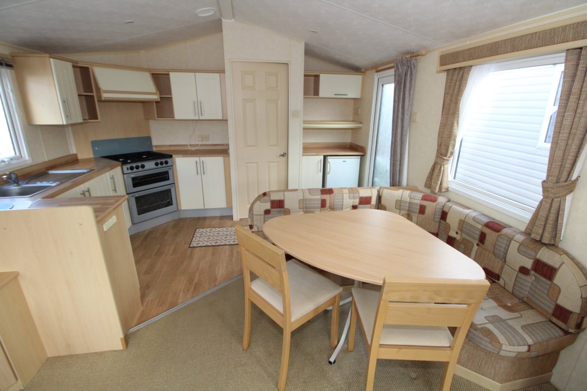 2008 Willerby Richmond dining area by fire