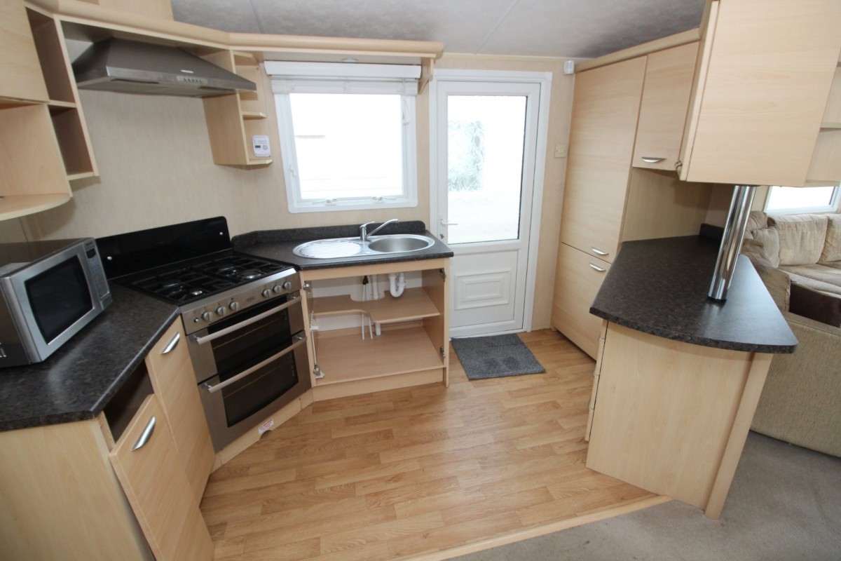 modern kitchen in the 2009 Willerby Winchester