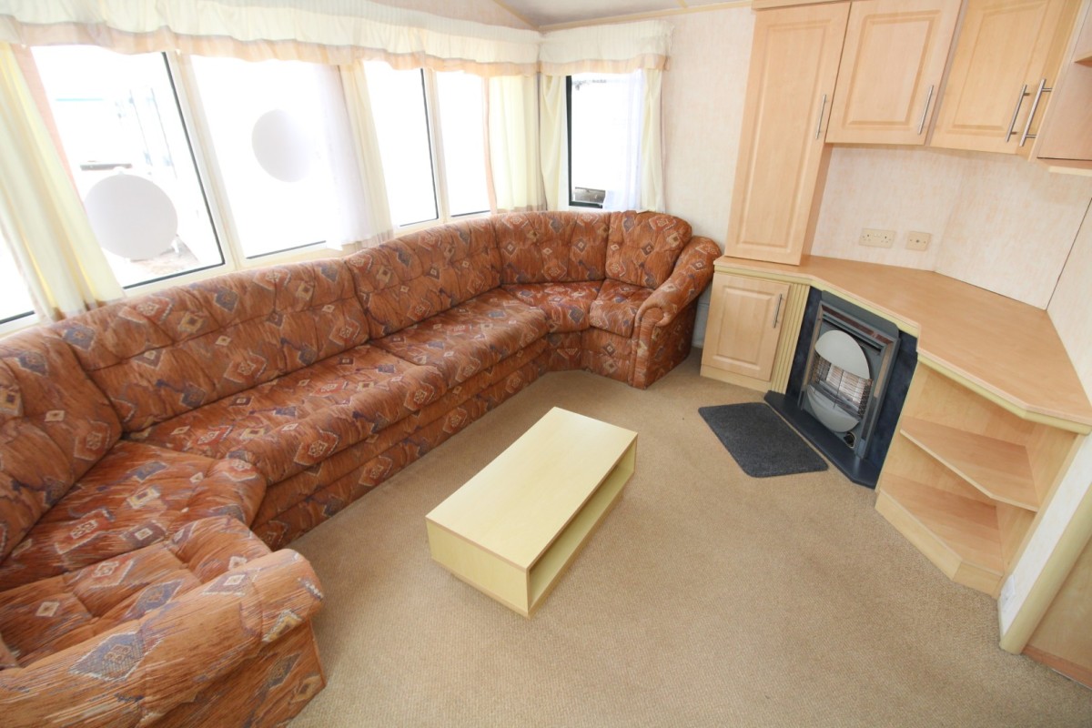 lounge and fire in the 2005 Willerby Westmorland