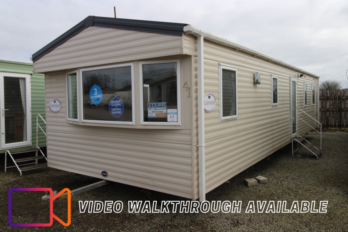 2011 Abi Lomond pre-owned caravan with central heating