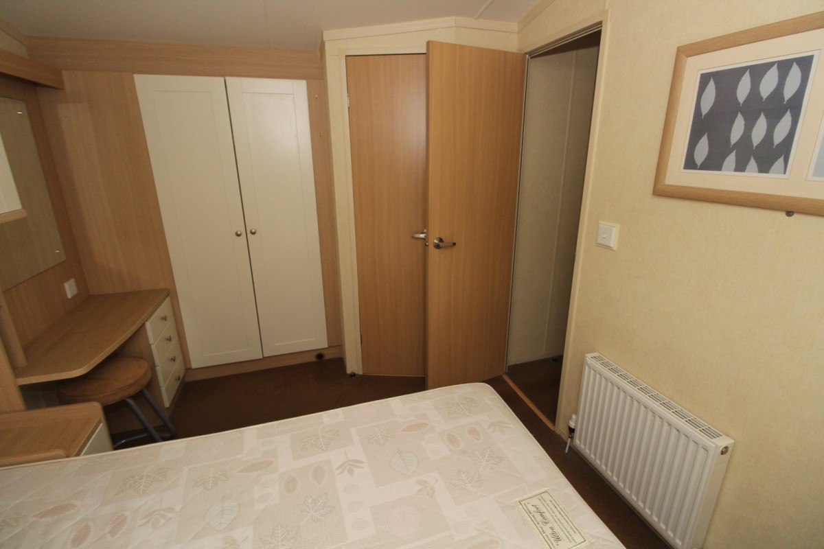 double bedroom with en-suite in the 2008 Swift Moselle