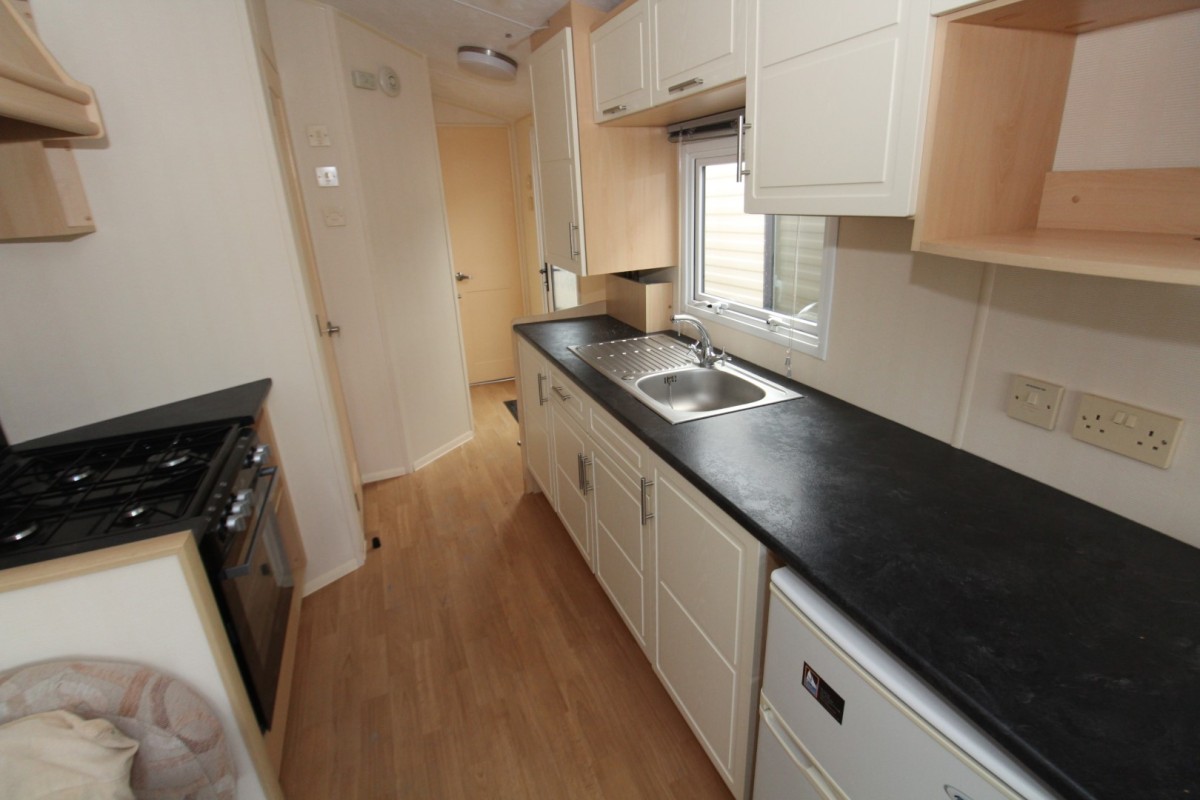 kitchen area in the Willerby Solara Gold 2012