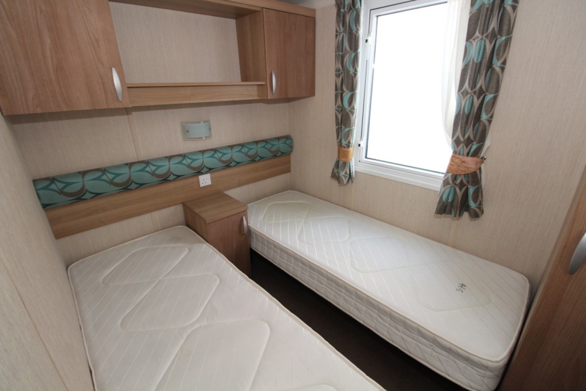 2012 Swift Bordeaux twin bedroom