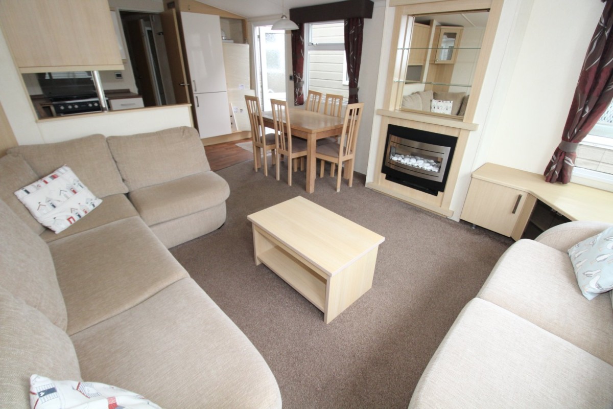 open plan living space in the 2011 Swift Moselle