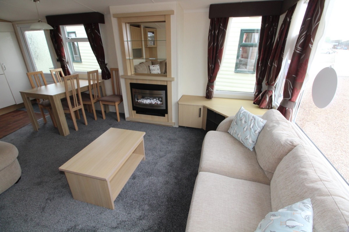 open plan living space in the 2011 Swift Moselle