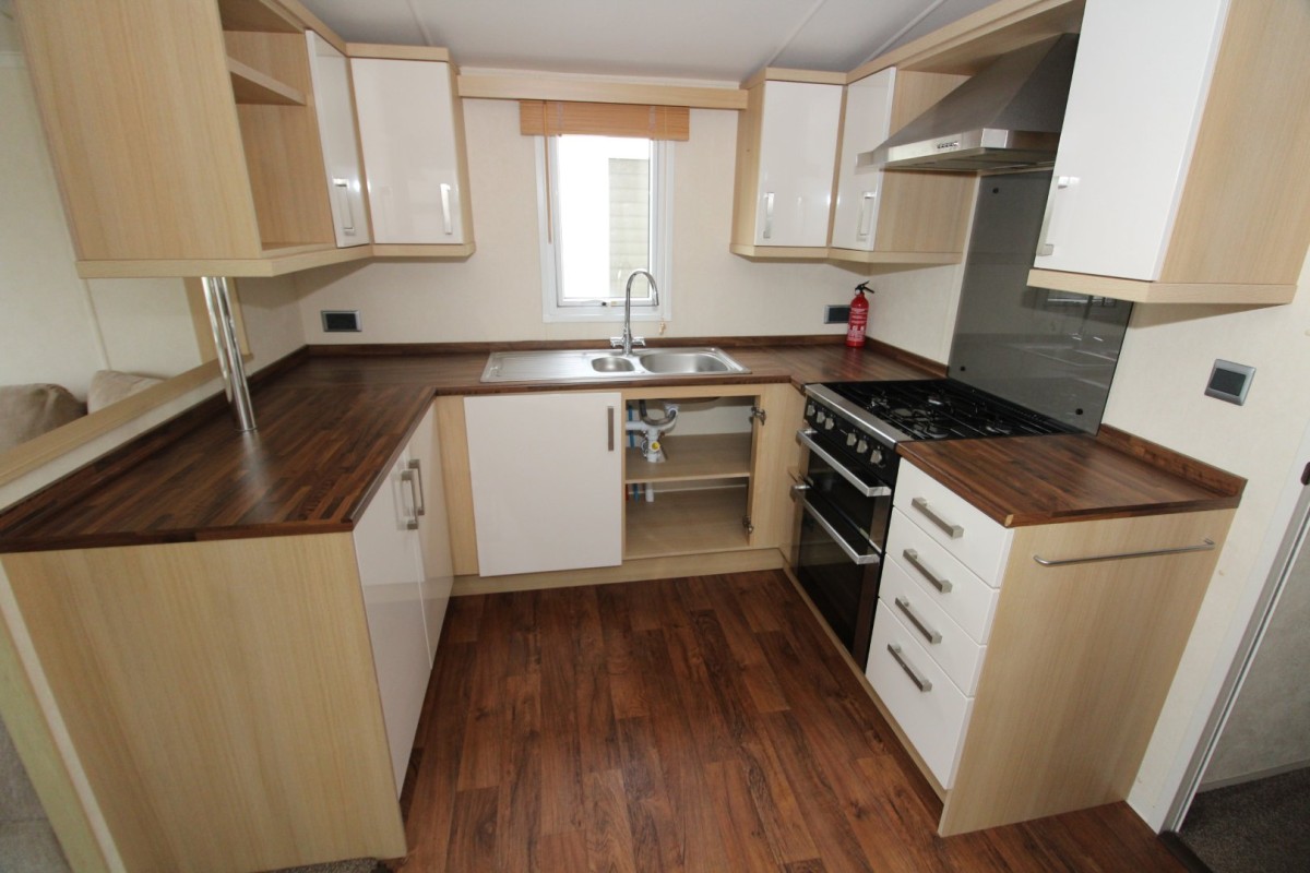 u shaped kitchen in the 2011 Swift Moselle