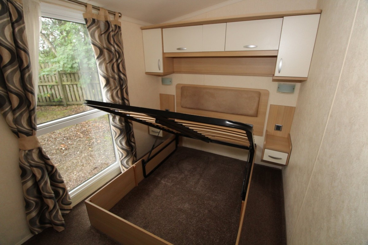 lift up bed in the master bedroom