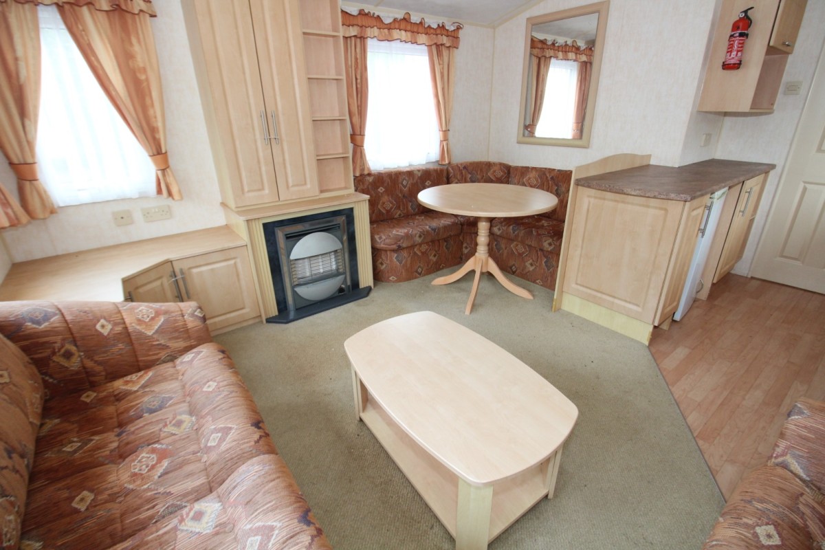 lounge and fire in the 2005 Willerby Westmorland