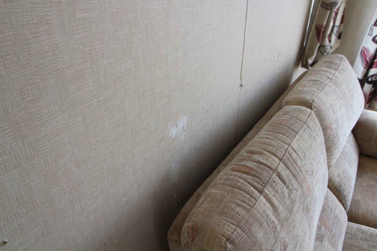 staining on the wall