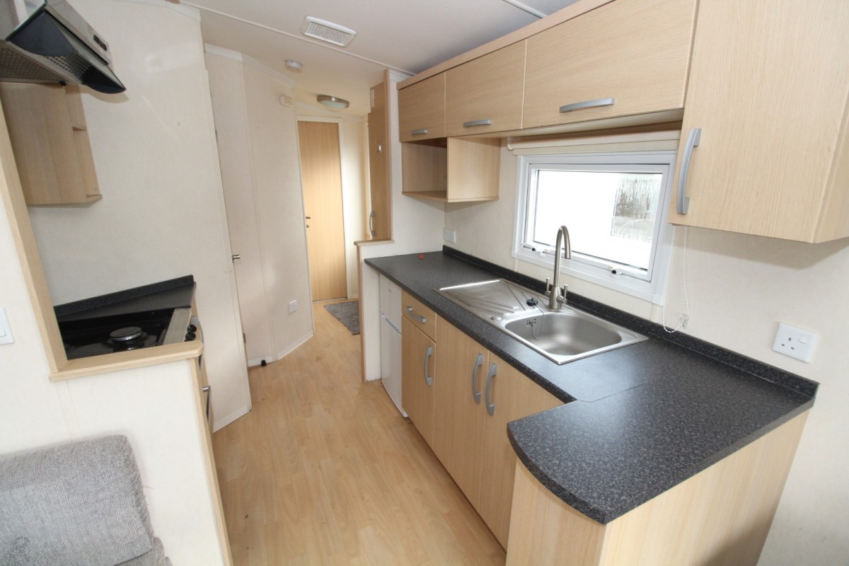 2011 Swift Burgundy kitchen with sink