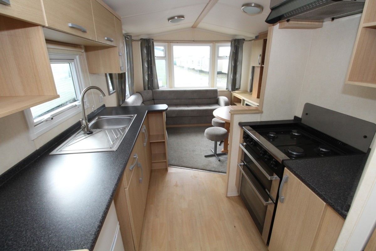 kitchen dining area and lounge in the 2011 Swift Burgundy