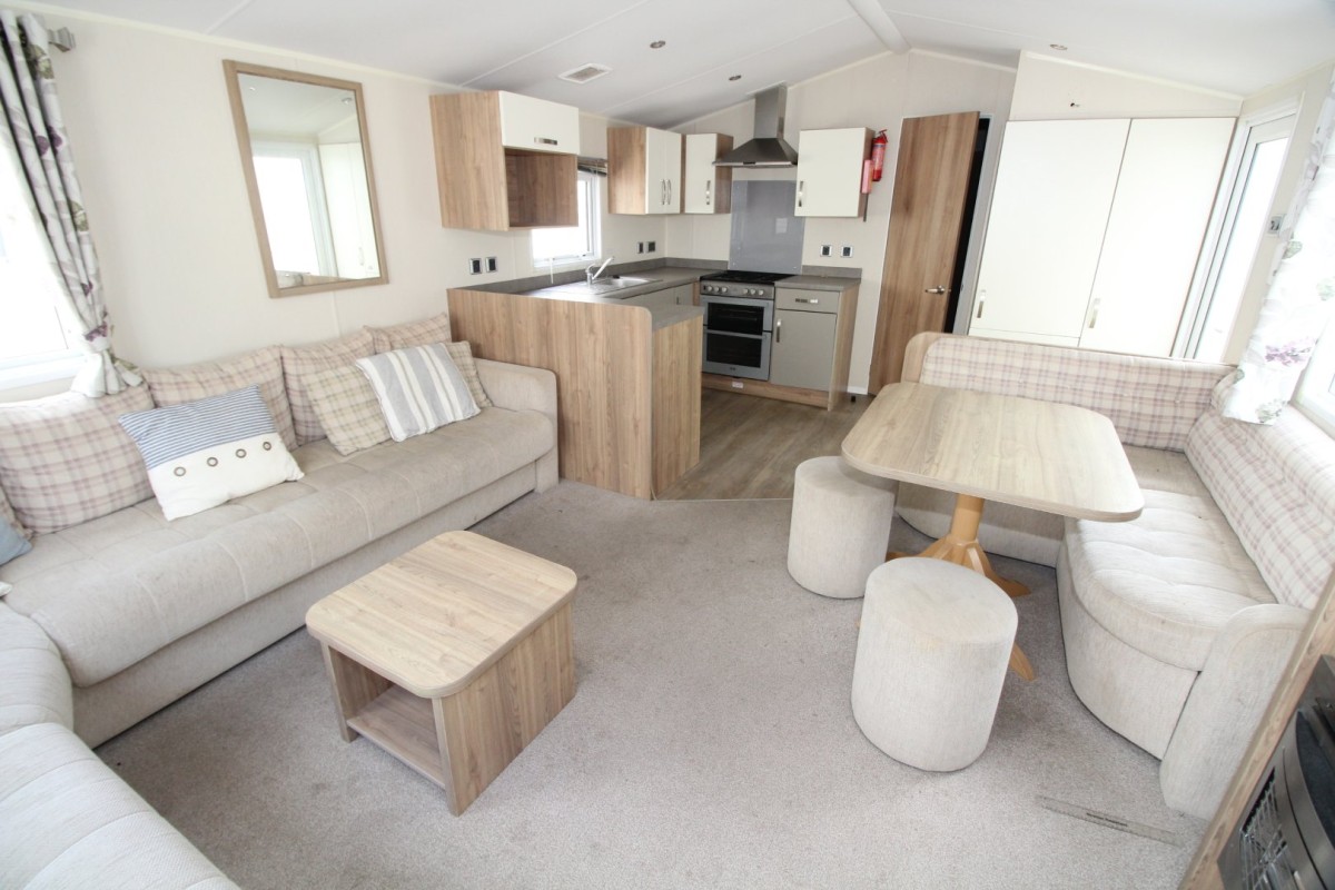 open plan living space in the 2016 Willerby Rio Premier