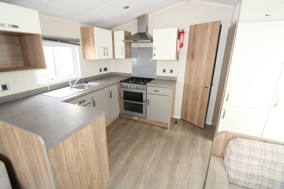 modern kitchen in the 2016 Willerby Rio Premier