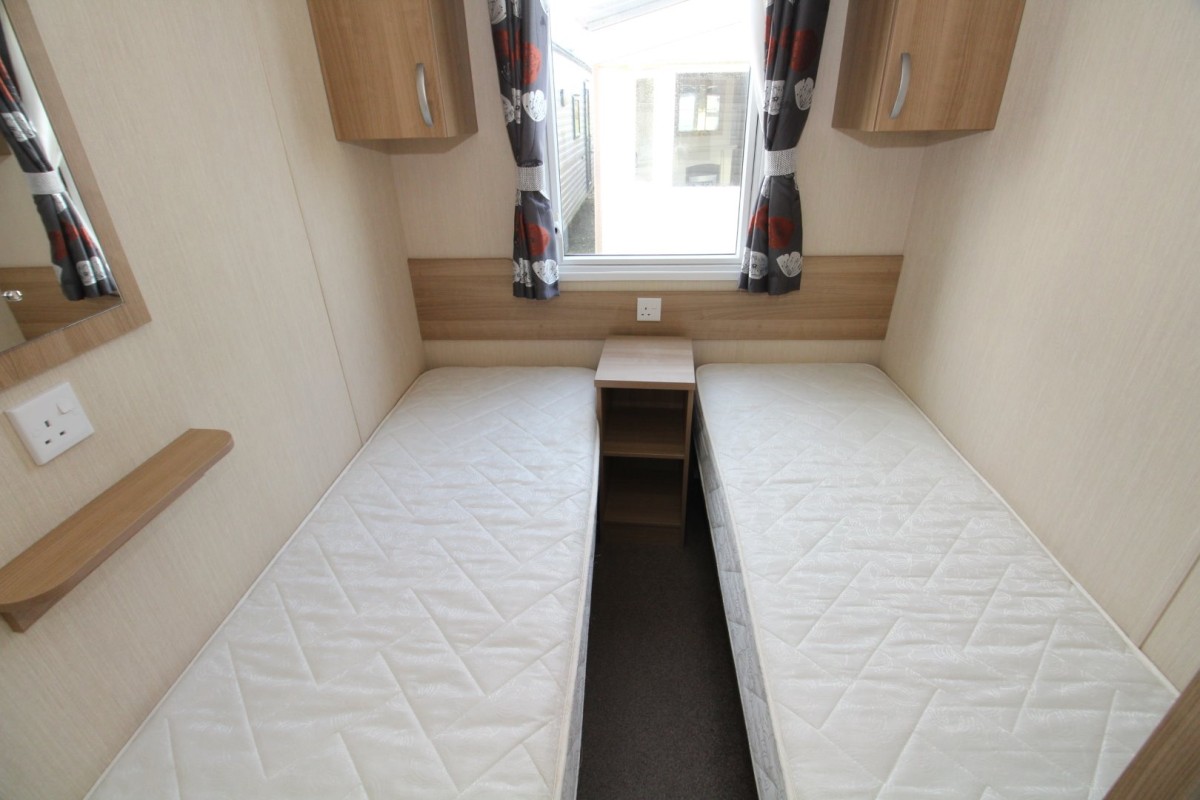 2013 Swift Burgundy twin bedroom