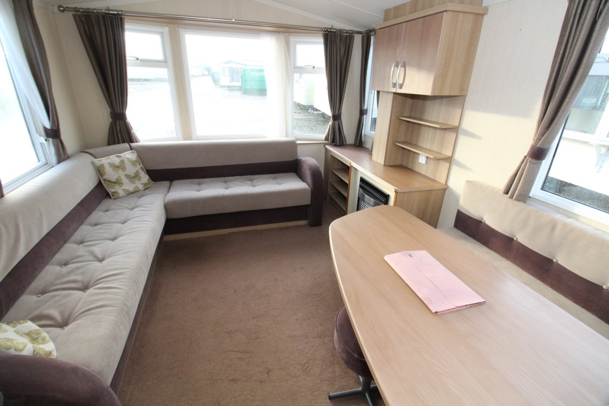 lounge and dining area in the 2013 Swift Burgundy