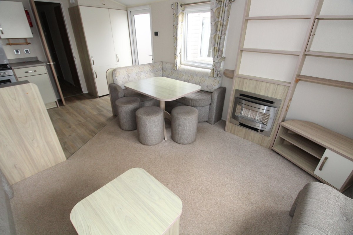 lounge to dining area in the 2017 Willerby Rio Premier