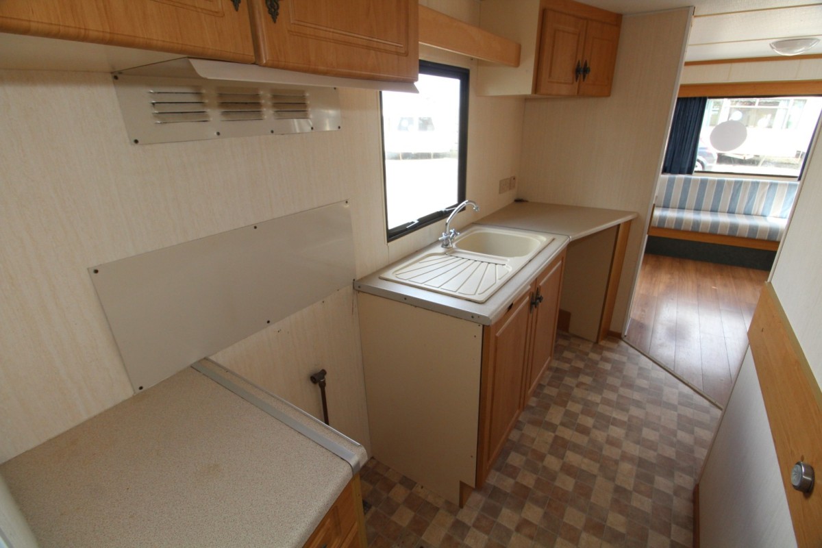 kitchen and no fridge in the 2000 Cosalt Torino