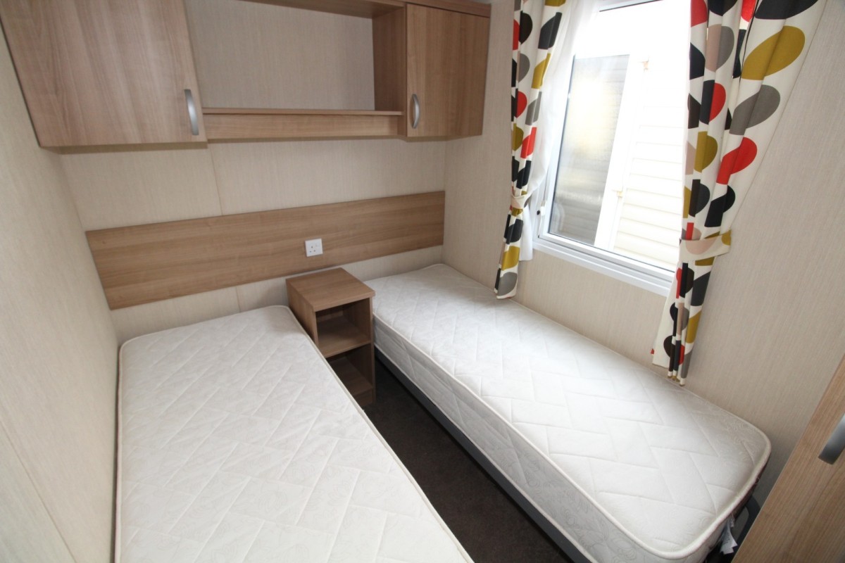 2014 Swift Burgundy twin bedroom