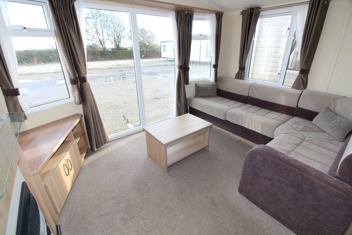 2014 Swift Burgundy lounge with patio doors