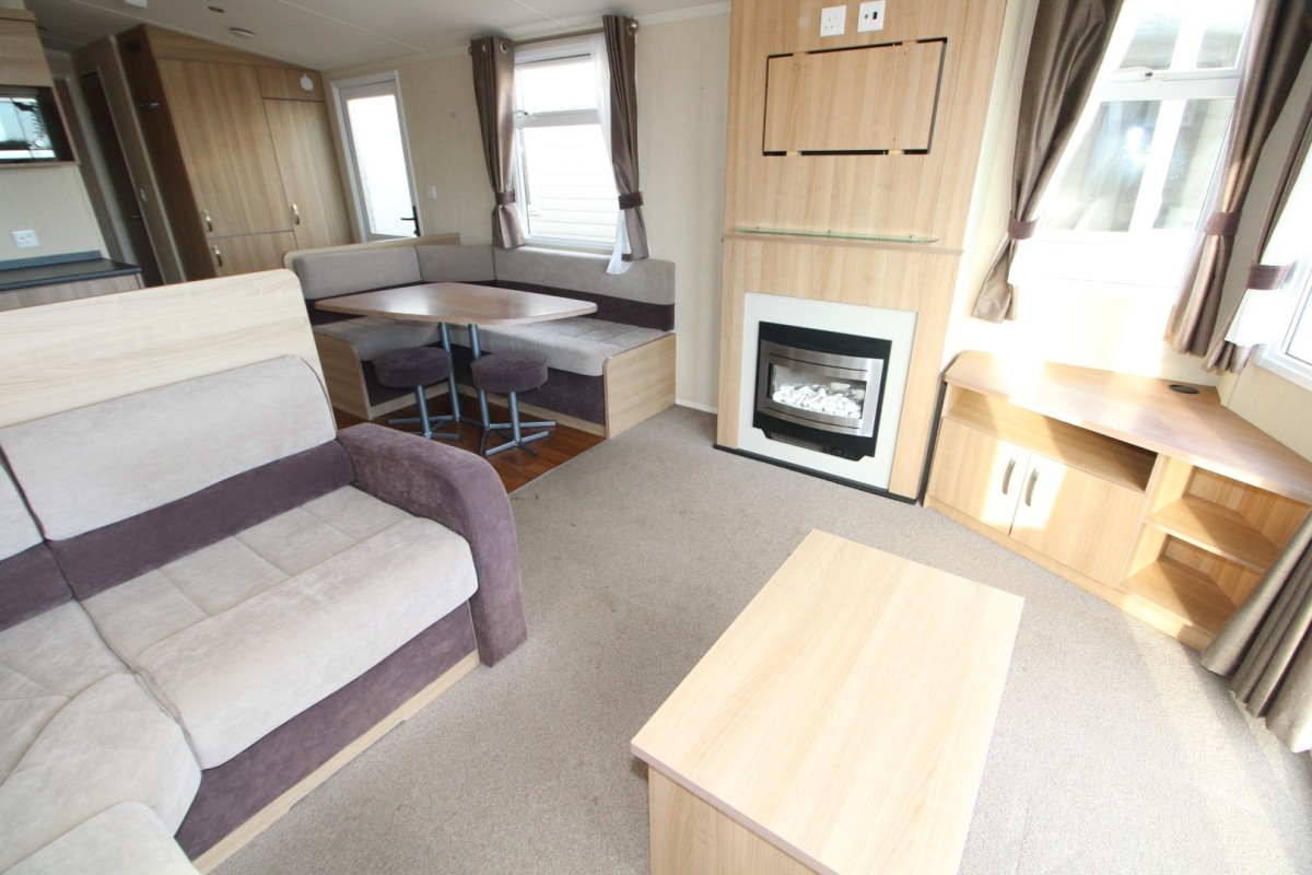 lounge to dining area in the 2014 Swift Burgundy