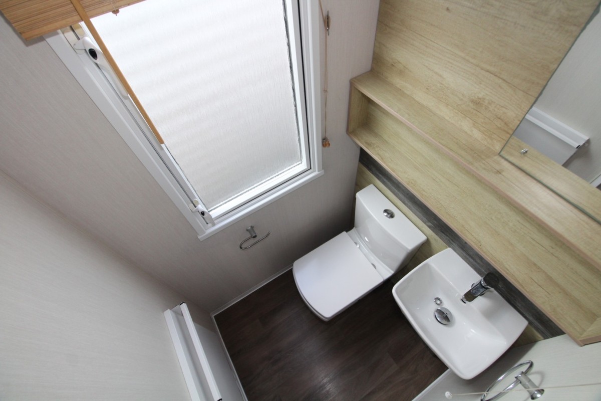 en-suite bathroom in the 2018 Swift Bordeaux