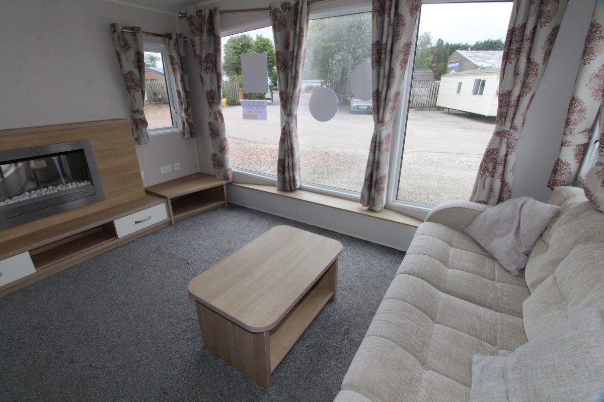 2016 Willerby Sierra lounge with fire place