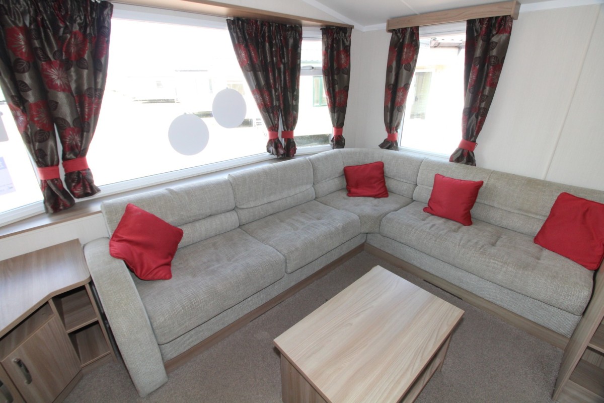 lounge area in the 2016 Swift Loire 2 bed