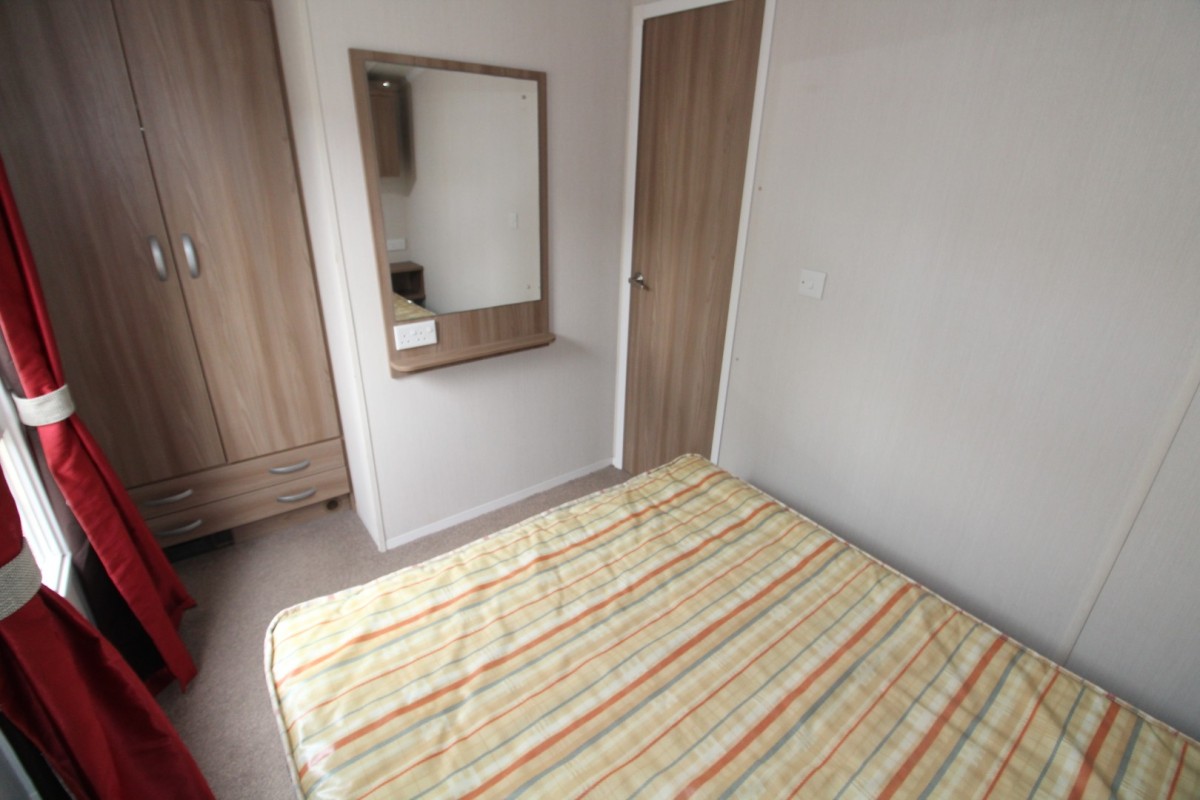 double bed with mirror