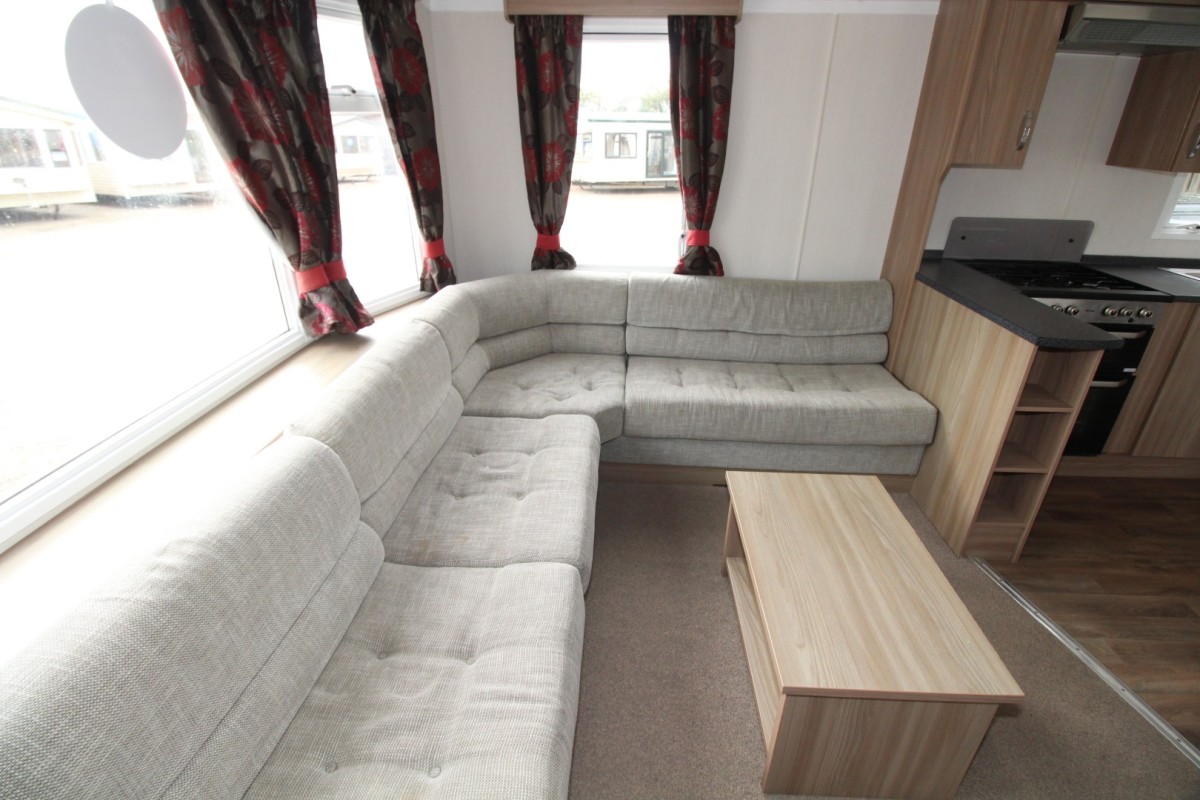 u shaped sofas in the 2016 Swift Loire lounge