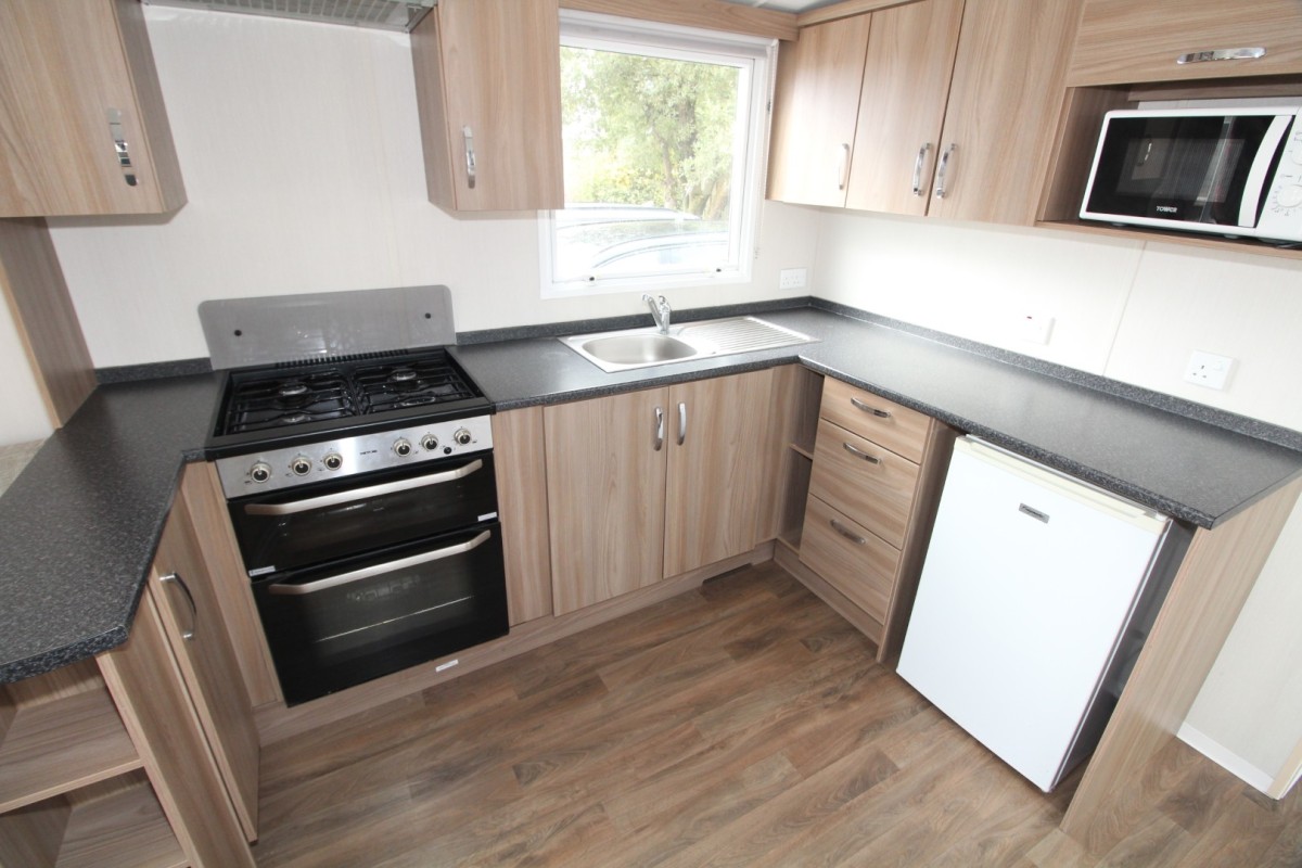 large u shaped kitchen in the 2016 Swift Loire
