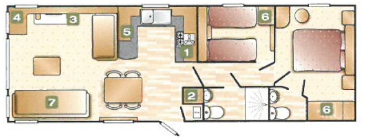 2012 Swift Bordeaux floor plan