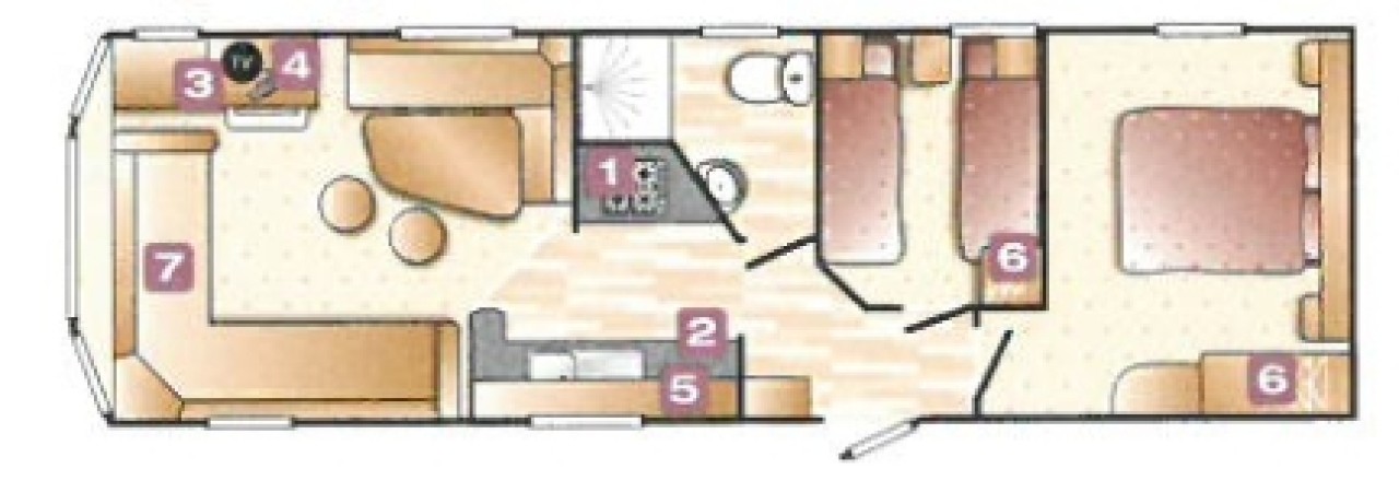 2012 Swift Burgundy floor plan