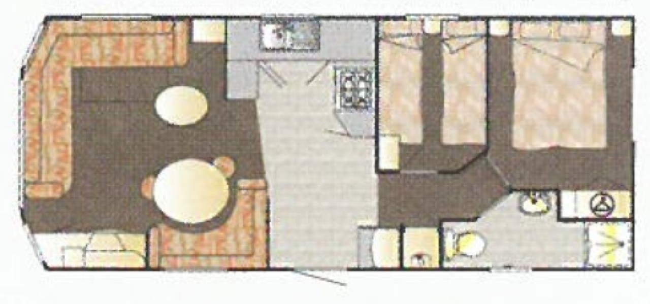 2009 BK Calypso caravan floor plan image