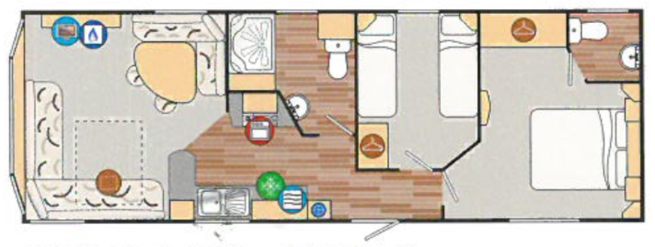 2010 Willerby Rio floor plan