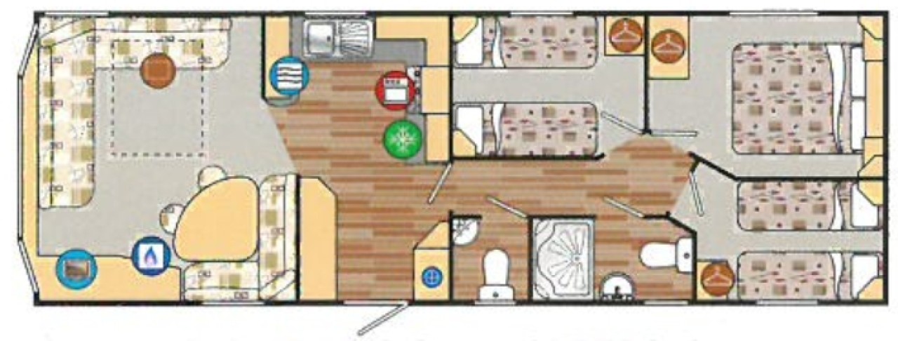 2011 Willerby Rio floor plan