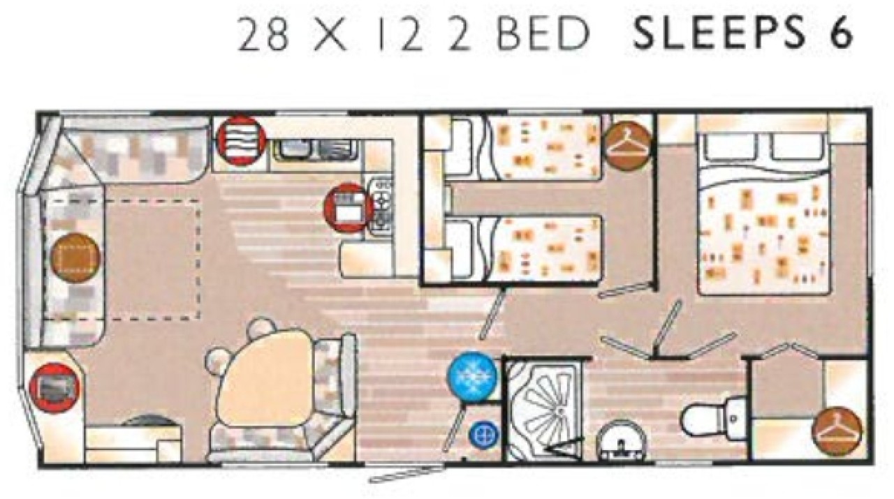 2009 Willerby Vacation floor plan