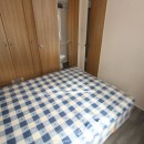 double bed with wardrobe